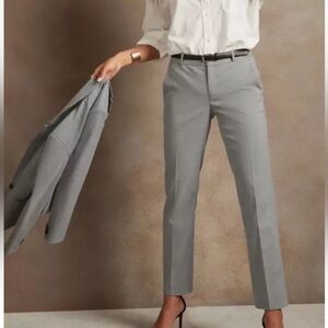 Banana‎ Republic Gray Ryan Pants Career Wool Blend Womens Size 6 (1275)